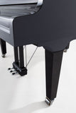 Feurich 162 Dynamic I Polished Ebony Grand Piano (Chrome)