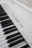 Feurich 162 Dynamic I Polished White Grand Piano (Chrome)