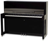 Feurich 115 Premiere Upright Polished Ebony Chrome