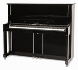 Feurich 125 Design Upright Polished Ebony Chrome