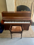 Otto Bach Classic Model Upright Piano Walnut Satin