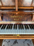 C. Bechstein Berlin Concert Model Upright Piano Burr Walnut
