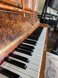 C. Bechstein Berlin Concert Model Upright Piano Burr Walnut