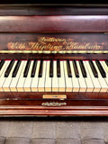 Wihl Wiepking Hamburg Upright Piano Walnut Satin