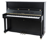 Feurich 122 Universal Demo Upright Polished Ebony Satin