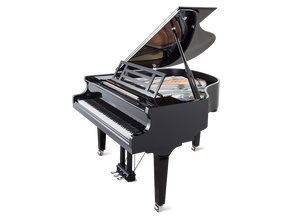 Feurich 162 Dynamic I Polished Ebony Grand Piano (Chrome)
