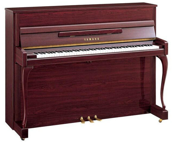 Yamaha JX113CP Upright Polished Mahogany – Heuer Pianos
