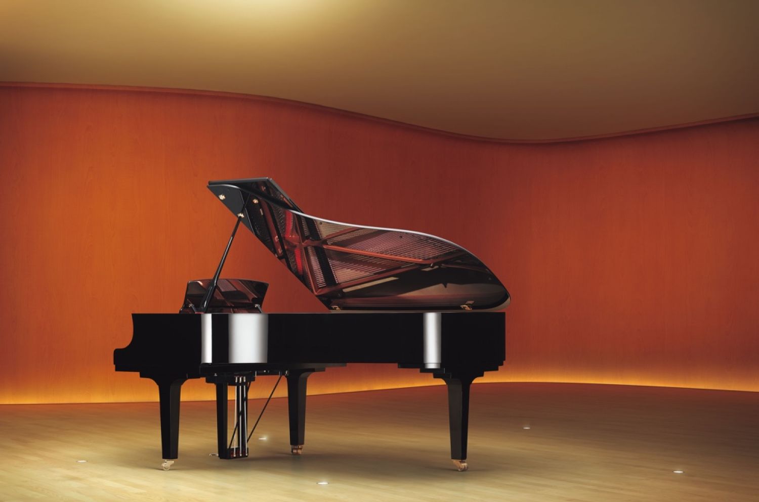 Yamaha C7X Semi Concert Grand Piano Polished Ebony – Heuer Pianos
